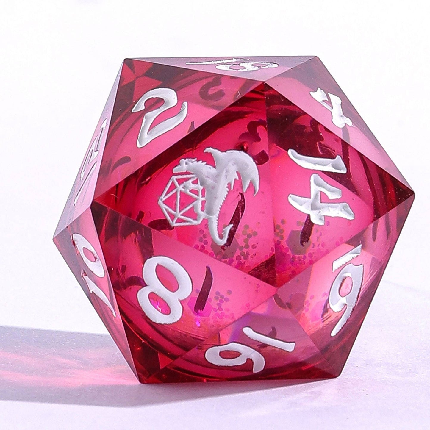 Captured Magic Liquid Core Sharp Edge Resin Dice Set - Shadowfae Euphoria