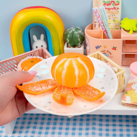 Squishy - Tangerine Cutie Peeling Sensory Toy
