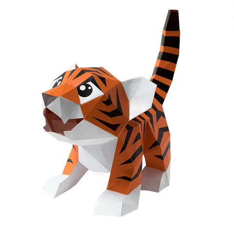 3D PaperCraft - Baby Tiger Lamp