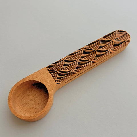 Kitchen Accessory - Wood Coffee Scoop & Bag Clip