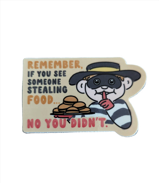 Sticker - Stealing Food