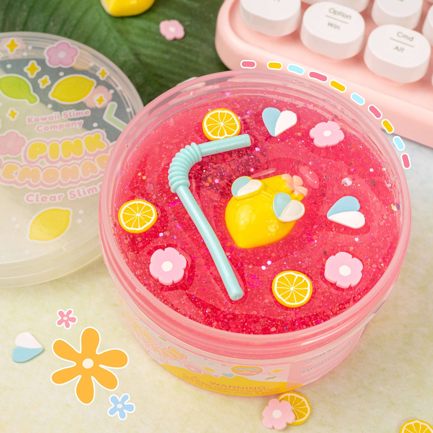 Slime - Pink Lemonade Clear*