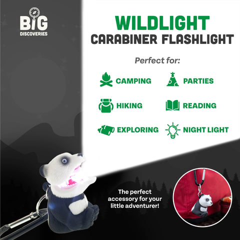 Flashlight - Panda Bear Carabiner