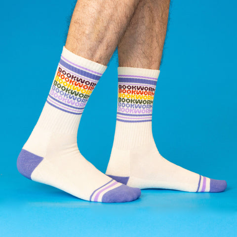 Socks - Bookworm Vintage Rainbow