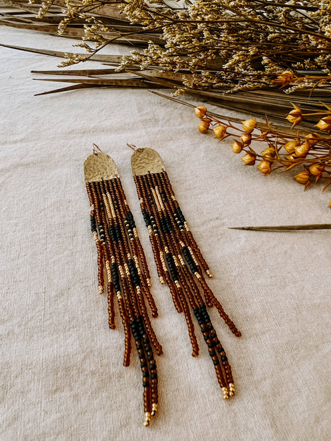Earrings - Journey Set In Topaz