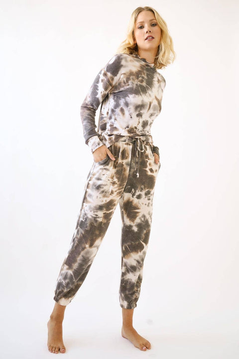 Joggers - Tie Dye Ash/Bluestone