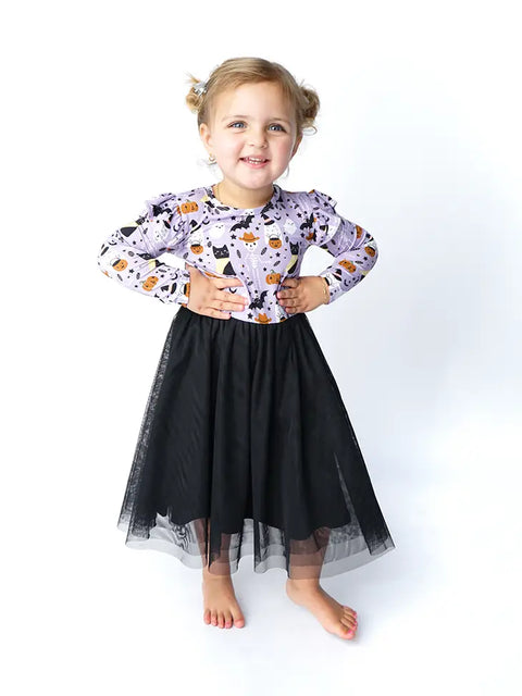 Tulle Twirl Dress - Spooky Cute Purple