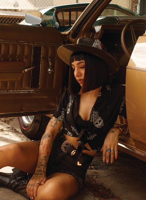 Casual Button Down Shirt (Women's) - Permanent Vacation