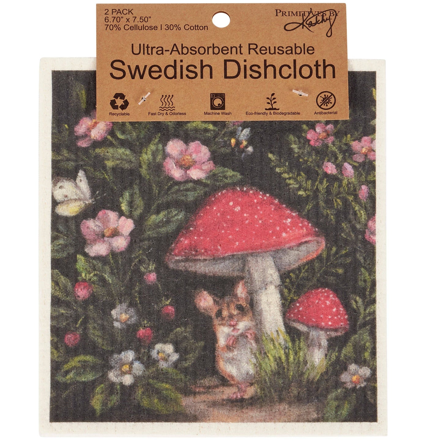 Swedish Dishcloth Set - Woodland Friends