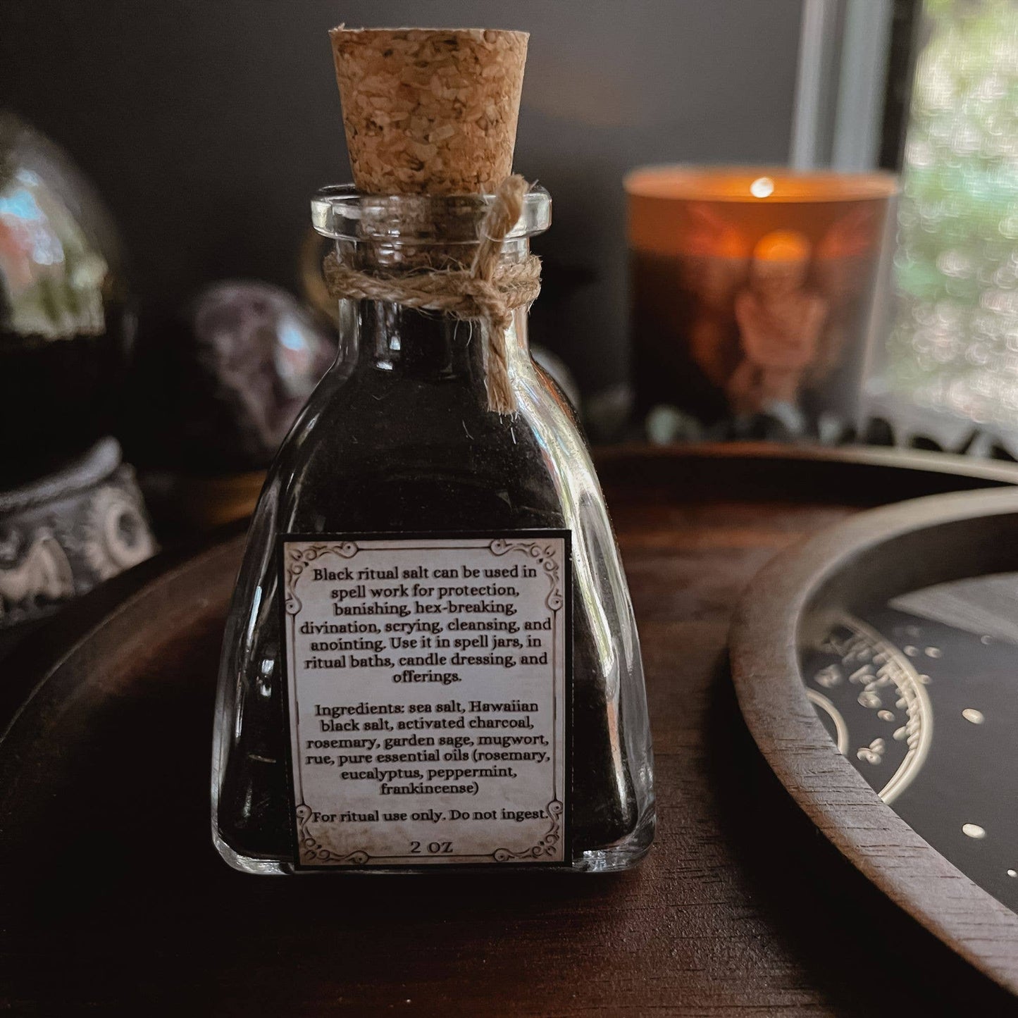 Black Ritual Salt - Witches Black Salt, Protection