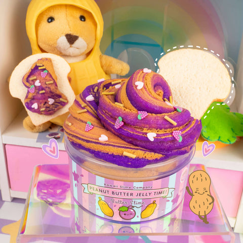 Slime - Peanut Butter Jelly Time Grape 2 Slimes In 1