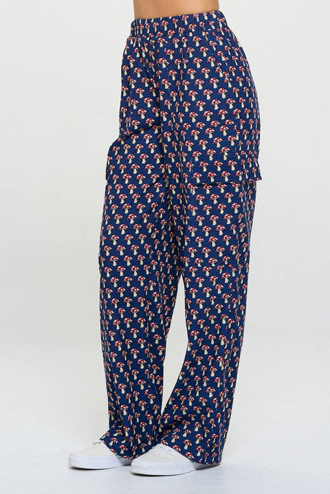 Corduroy Pants - Mushroom Blue