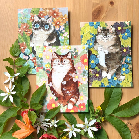 Greeting Card - Floating in Flowers #3