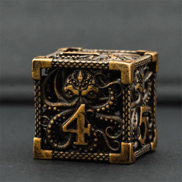 Dice Set - Octomonster Hollow Metal