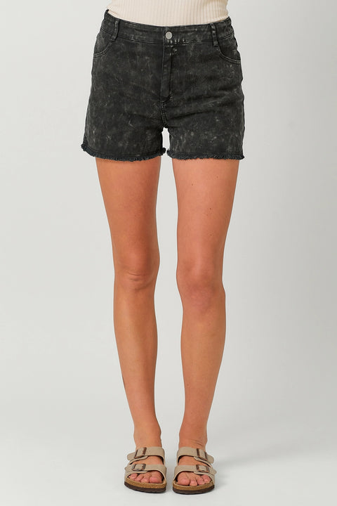 Shorts - Washed Denim Black