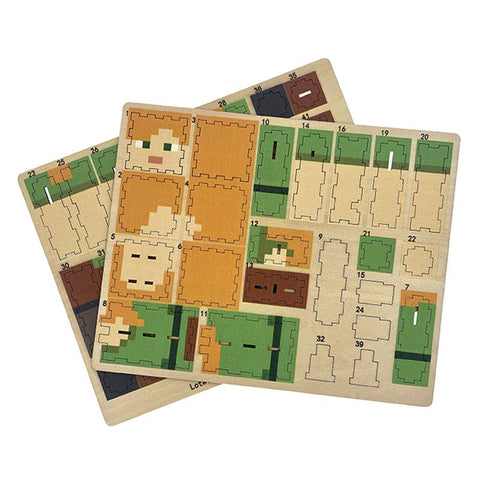 3D Wood Model - IncrediBuilds Minecraft: Alex