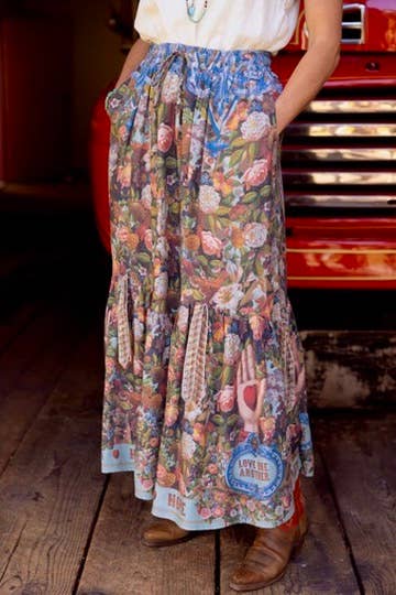 Atelier Skirt - Love Language with Floral Print