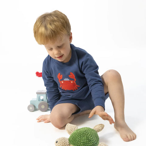 Raglan Sweatshirt - Sailor Sea Creatures Applique