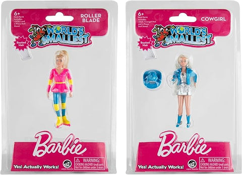 World's Smallest - Barbie Roller Girl & Cowgirl