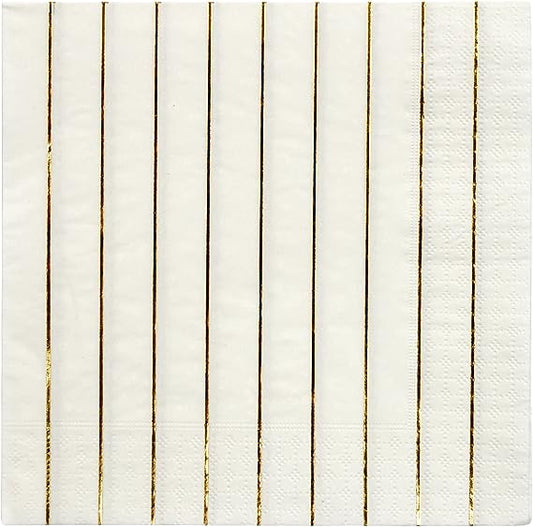 Napkins - Gold Stripe