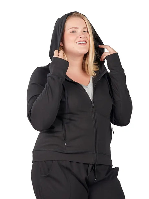 Active Hoodie (Full Zip) - Black