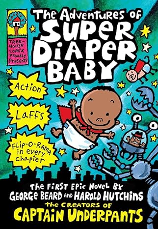 Book (Paperback) - The Adventures of Super Diaper Baby