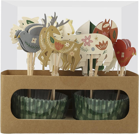 Cupcake Kit - Folk Woodland