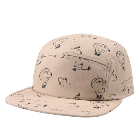 Hat (5 Panel) - Capybara Khakii