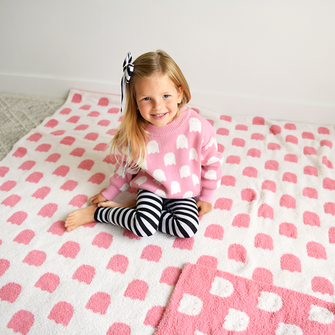 Last One - Size 12/18M: Sweater (Kids) - Pink Ghosts