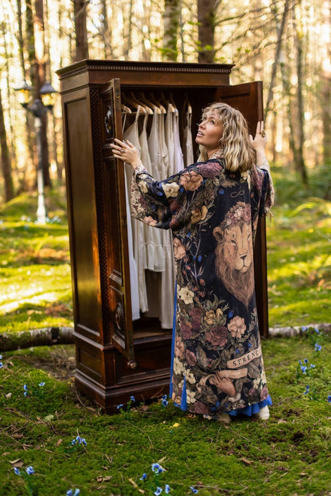 Lionheart Opera Duster - Narnia Inspired Print & Botanicals
