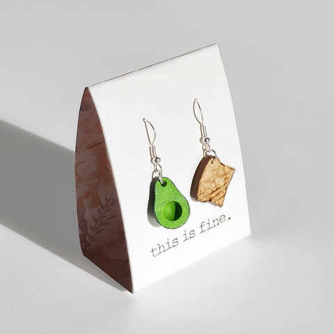 Earrings - Avocadon't Call Me, Just Text: Avocado + Toast