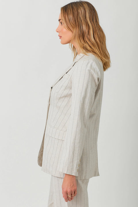 Blazer - Double Breasted Tailored Sand