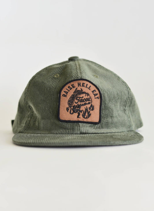 Hat (5 Panel) - Raise Hell Eat Tacos