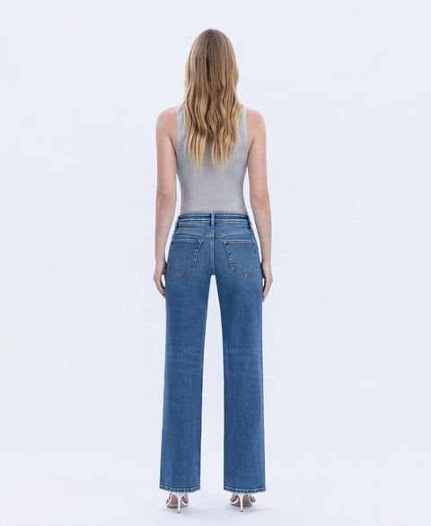 Jeans - High Rise Full Length Slim Wide: Dreamland