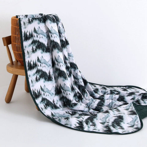 Quilted Throw Blanket - Mountain Mist
