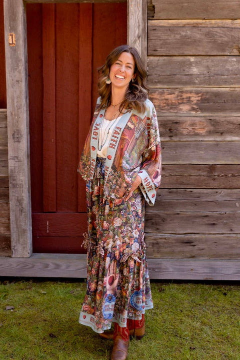 Atelier Skirt - Love Language with Floral Print