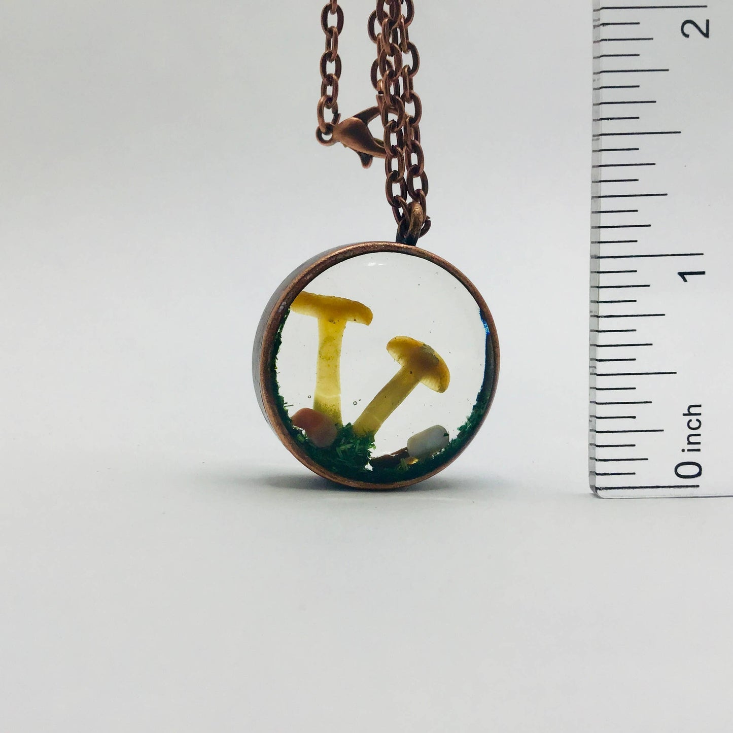 Curiosity Charm Necklace - Real Mushroom Copper # 4097