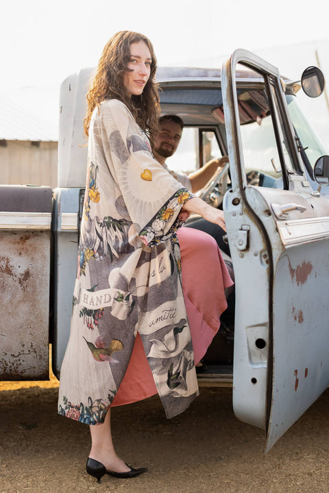 Bamboo Boho Kimono Duster - Take My Hand