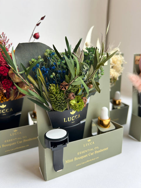 Car Air Freshener - Nontoxic Floral: Vanilla & Rose