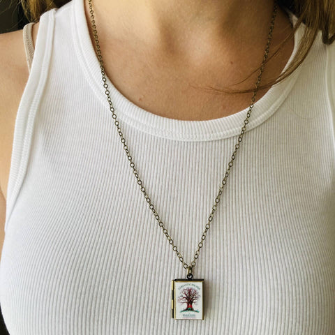 Necklace - Book Locket Fantastic Mr. Fox: Bronze