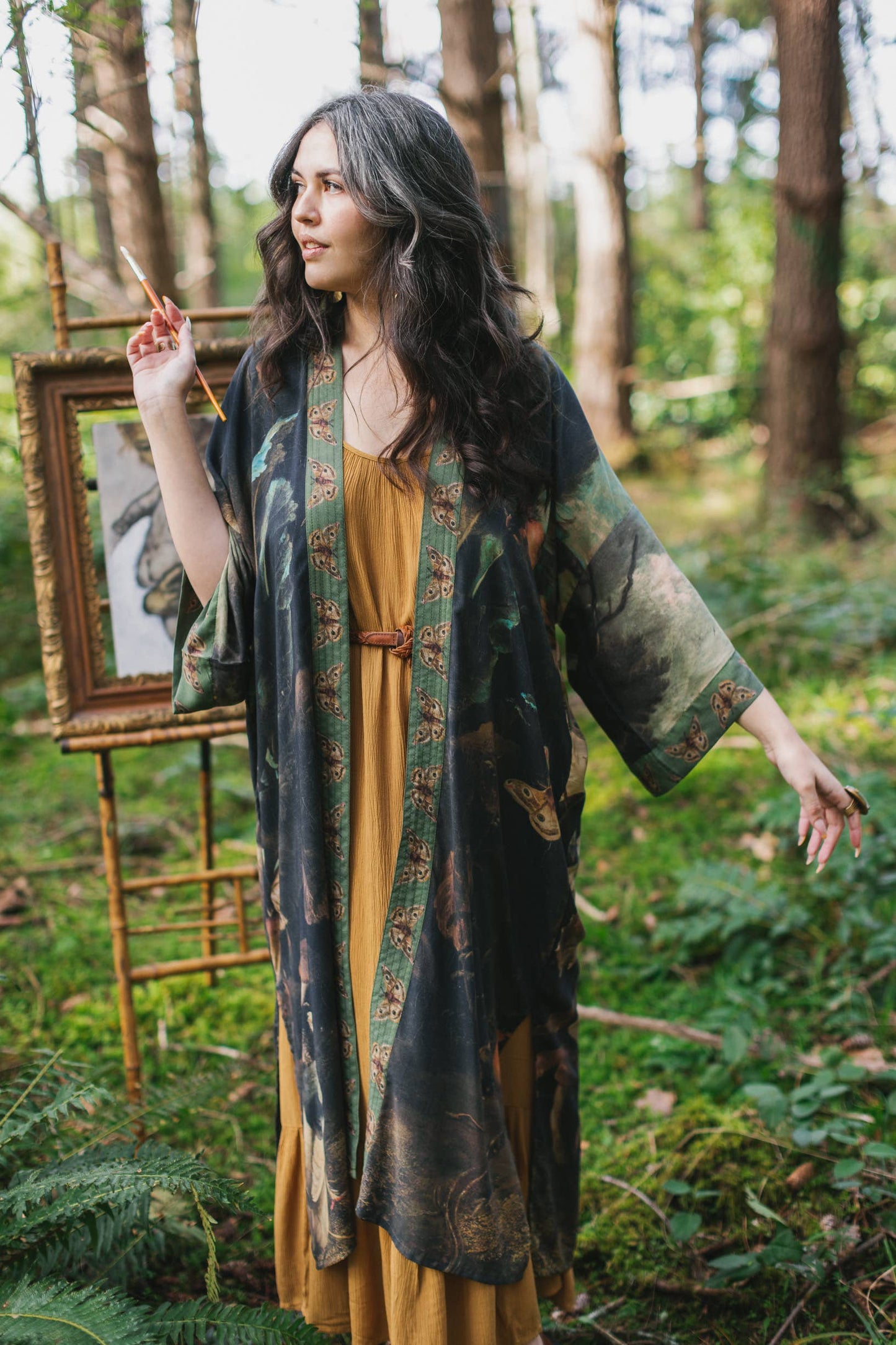 Opera Artisan Bamboo Duster Kimono Robe - Heartwork