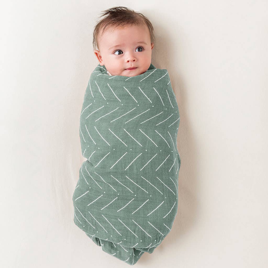 Breastfeeding Boss™ - Sage Mudcloth