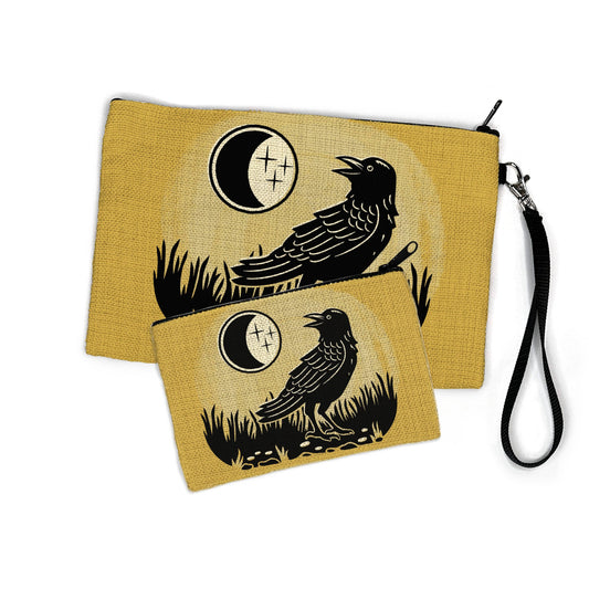 Zipper Pouch - Crow (Large)