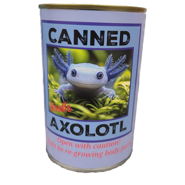 Stuffed Animal  - Canned Blue Axolotl