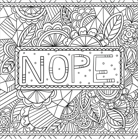 Adult Coloring Book - Inner F*cking Peace