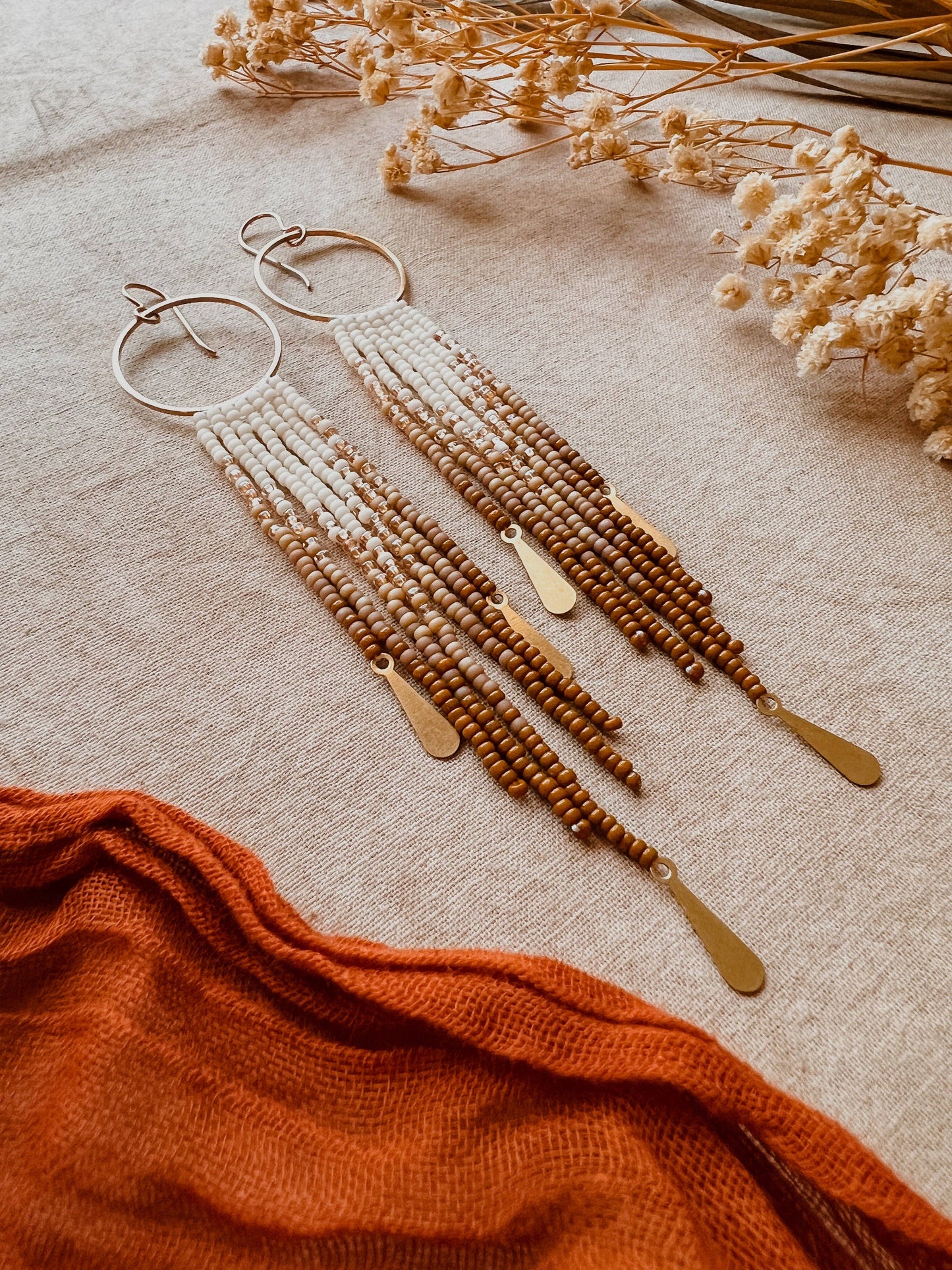Earrings - Orbit Set In Terracotta