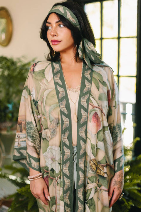 Opera Duster Kimono - Fleur De Soleil w/ Florals