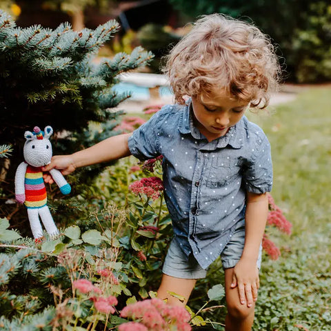 Yarn Rattle - White Unicorn