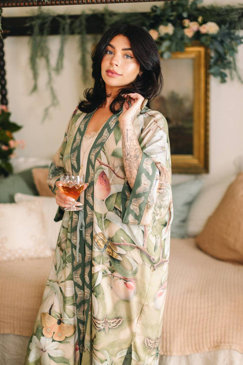 Opera Duster Kimono - Fleur De Soleil w/ Florals