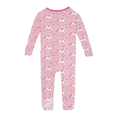 Convertible Sleeper/Coverall (Zipper) - Cake Pop Prancing Unicorn